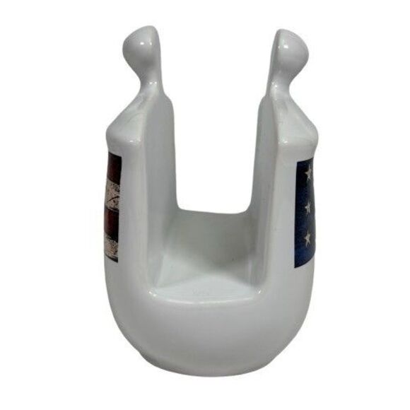 Colonial Napkin Holder American Flag Patriotic 1997 Sakura Warren Kimble USA - Picture 4 of 11